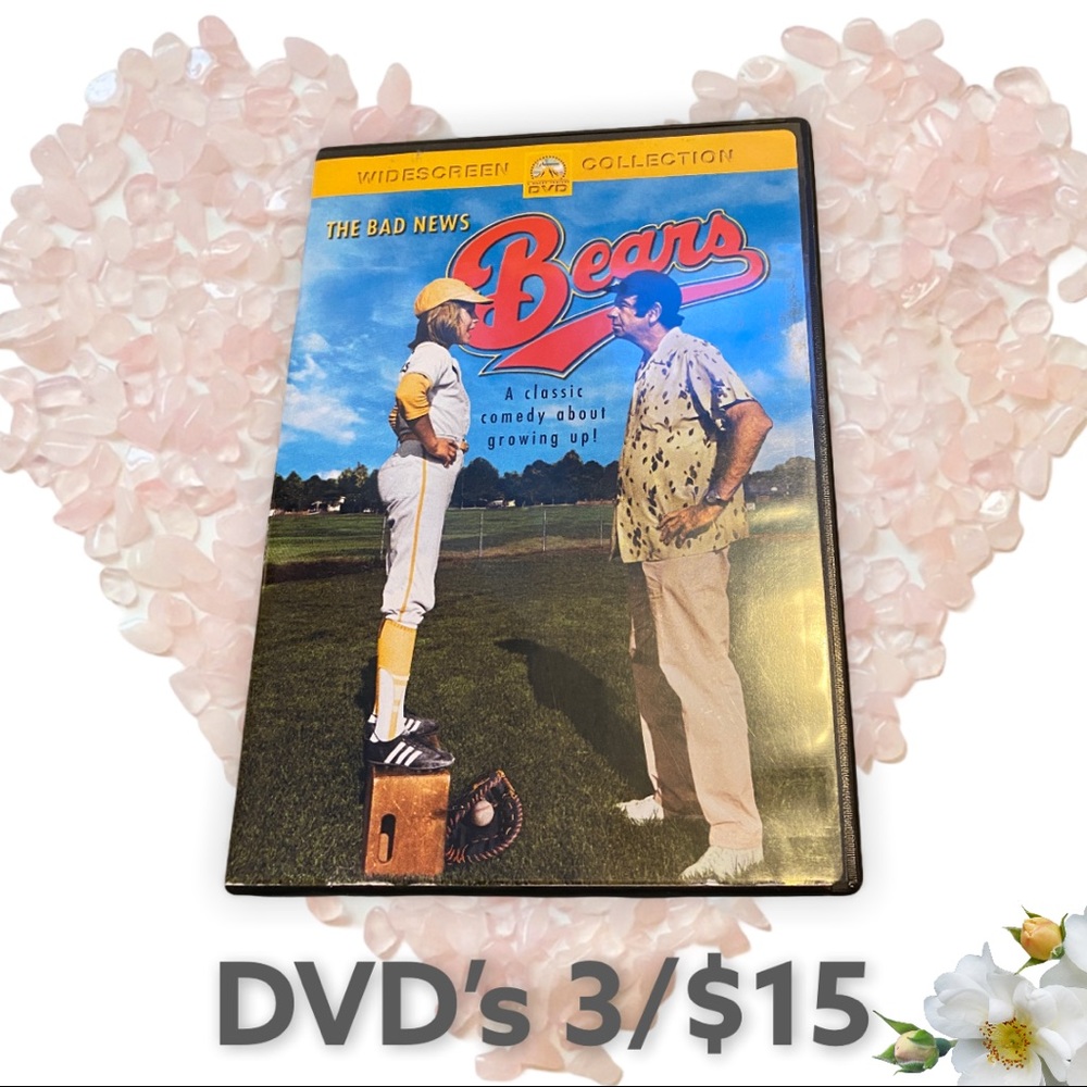 💖3/$15 The Bad News Bears wide screen DVD disc